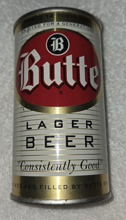 Vintage 12 OZ Butte Brewing Corporation Lager Beer Flat Top Can Montana Brewery