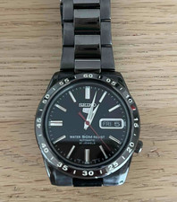 SEIKO 5 Automatic 7S26-02T0 SNKE03 Black Dial Mens 36mm Watch Vintage From JAPAN