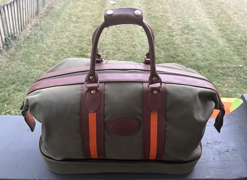 Vintage Orvis Canvas Leder Reisetasche mit Henkeln LESEN - Bild 2 von 17