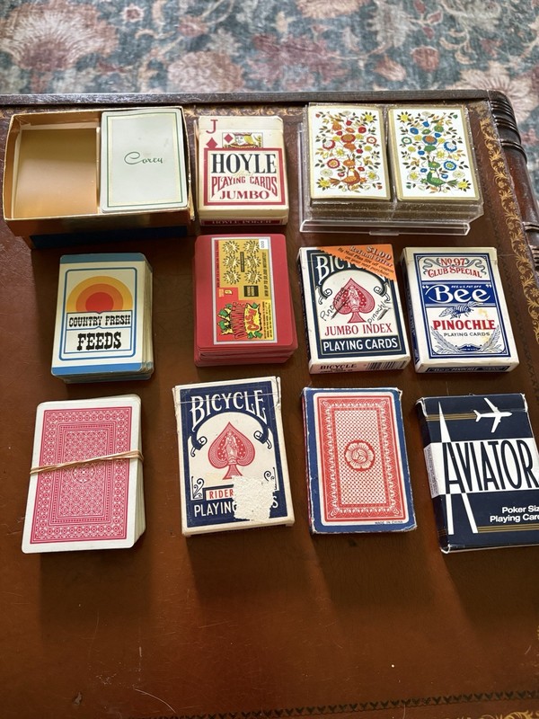 12 Vintage Playing Cards