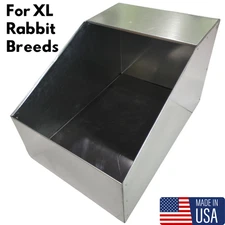 XL Metal Rabbit Nest Box with Removable Floor – For Large to Giant Breeds