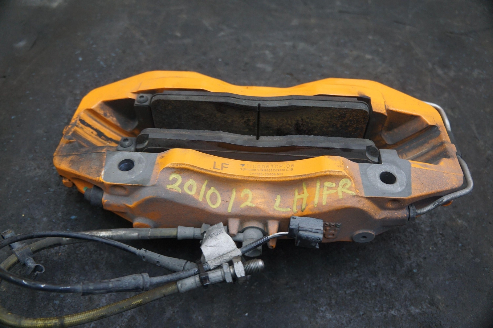 Front Left Driver Side Brake Caliper CCM Orange 11C0063CP.06 OEM McLaren 570S 17