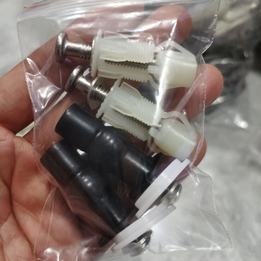 Toilet Seat Cover Fixing Top Fix Lid Pair Hinge Blind Hole Fittings