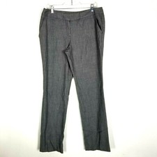 Worthington Womens Pants Size 12 Petite Grey Modern Fit Front Pockets Slacks