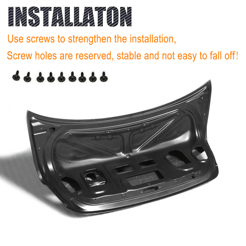 Tapa maletero carbono portón trasero BMW E90 320d 323i 05-08 - Imagen 7 de 9