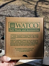 WATCO 601 Series Sch. 40 PVC Bath Waste Half Kit w-Push Pull Bath Stopper, Chrom
