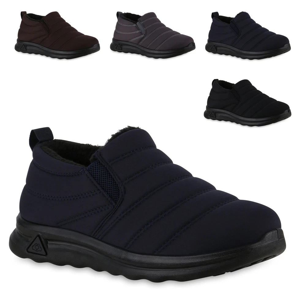 MARKENLOS Herren Warm Gefütterte Winter Boots Stiefeletten Schuhe 841500 Trendy Neu