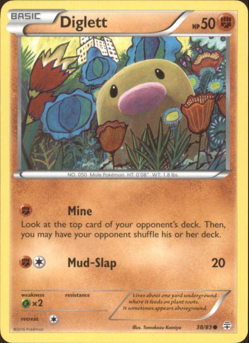 2x (GEN-038) Diglett (C) Pokemon Generations Card # 38