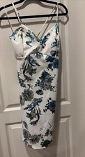 EUC Route 3 Los Angeles Woman Floral Sleeveless Stretch Dress Large Made In USA