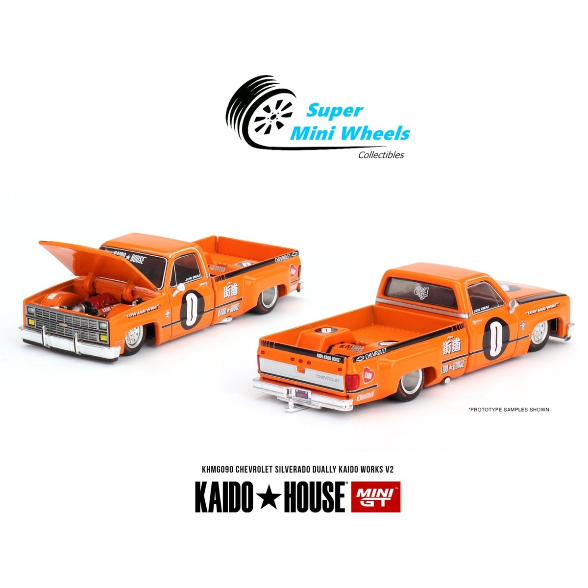Mini GT x Kaido House 1:64 Chevrolet Silverado Dually KAIDO WORKS