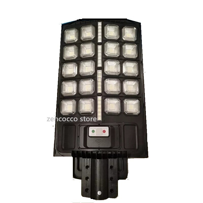 LAMPIONE STRADALE con PANNELLO SOLARE LUCE LED 1200W SENSORE CREPUSCOLARE IP65