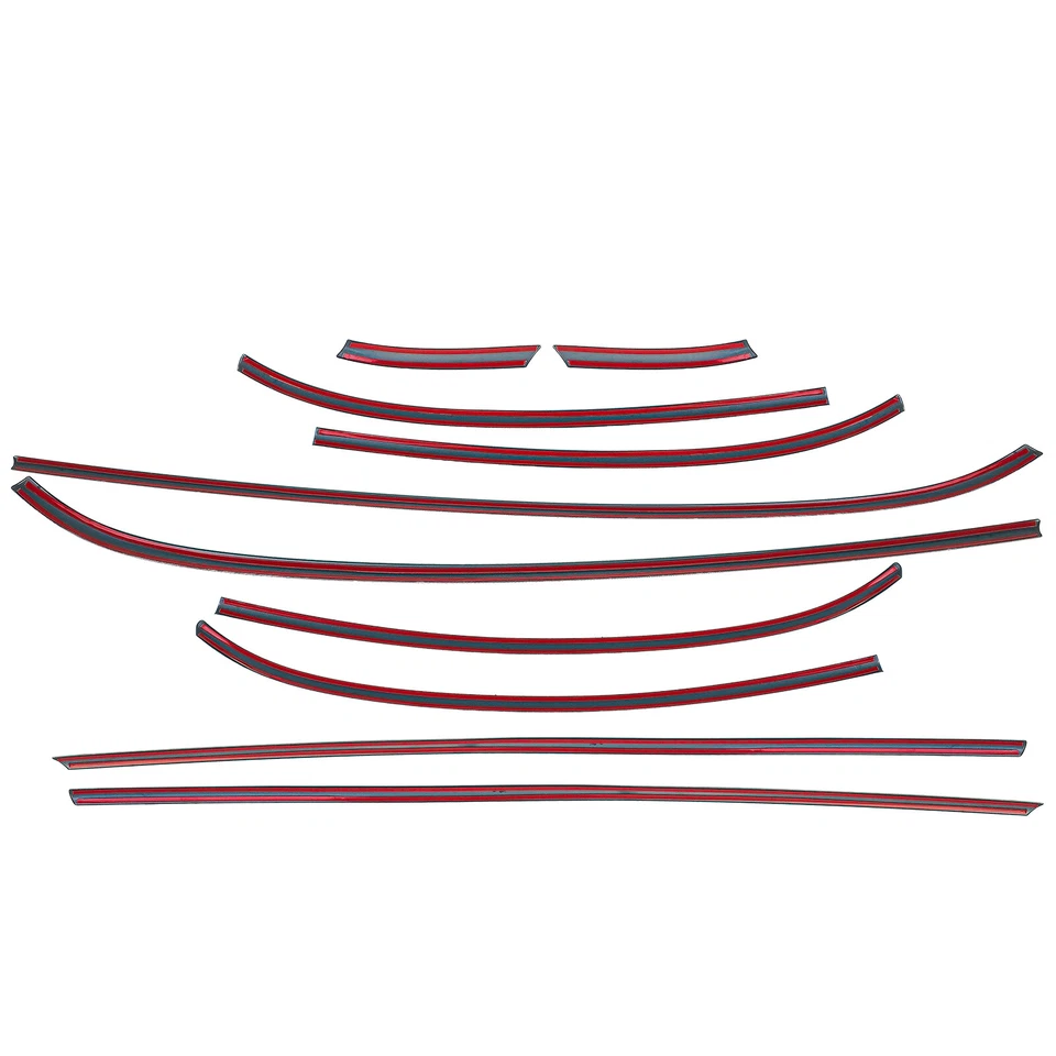 Set modanature cromate pianoforte nero lucido 10 pezzi per Mini F56 dal 2014 - Immagine 3 di 4