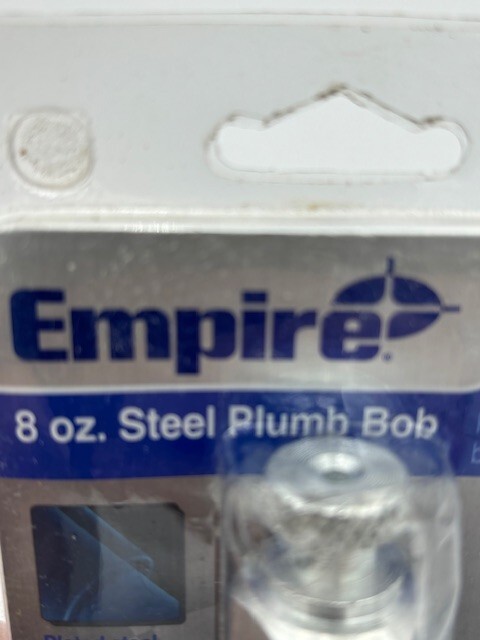 Herramienta de carpinterÃa de construcción Empire Level 8 oz Steel Plumb Bob parte #908 Foto 2 de 4