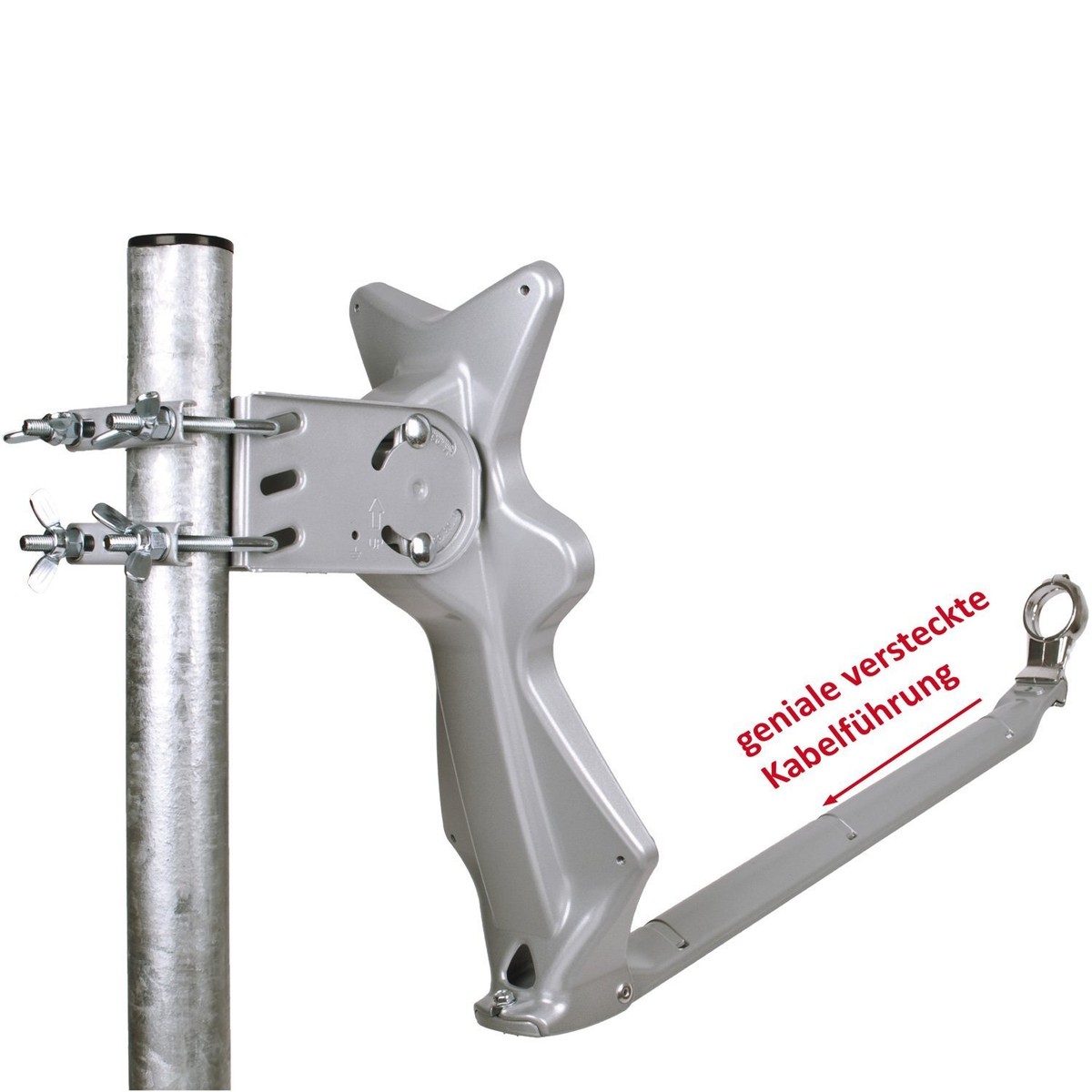 Humax 90 Cm Antenna Satellitare, Grigio Chiaro - Foto 3