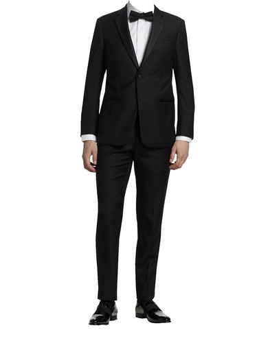 Emporio Armani Jude Line Suit Blazer Jacket Men 46 Black Wool