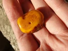 Natural real Baltic amber  7 g yellow bead charm gemstone gems