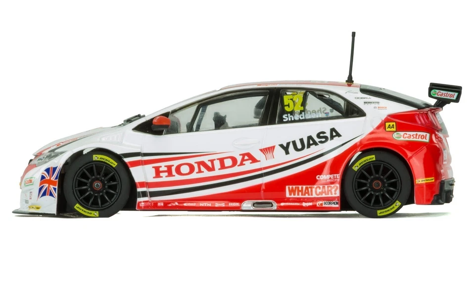 Scalextric C3783, BTCC Honda Civic Type R 2015 Honday Yuasa Racing Team #5, 1:32 - Image 2 of 2