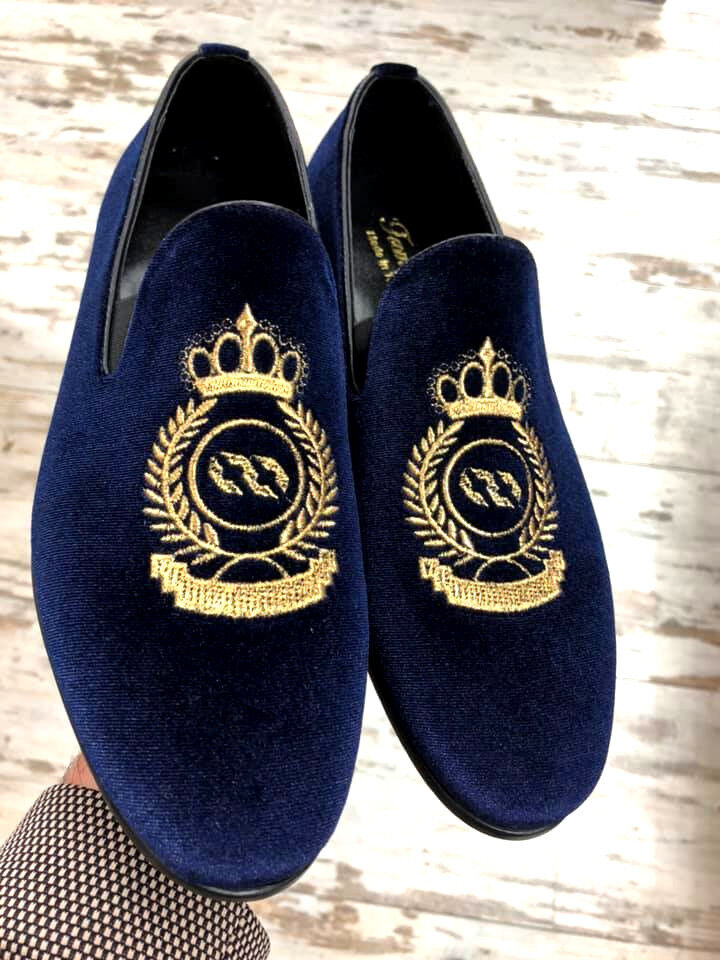 Men's Velvet Crown Loafer Blue