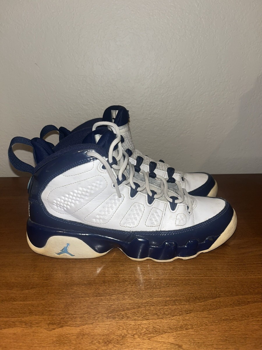 Nike Air Jordan 9 Retro GS University Blue Youth 5Y Womens 6.5