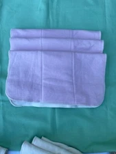Loveybums Large 3 pack  Organic Cotton Prefold Lavender Size 14 in.X 16 in .