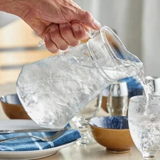 44 oz Glass Pitcher with High Pour Lip