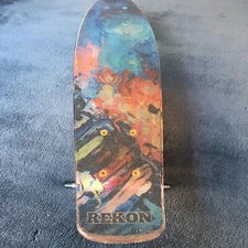 Rekon Explosion Graphic 22.5in Epoxy Plastic Skateboard Deck NEW NO WHEELS