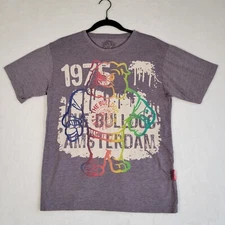 The Bulldog 1975 Amsterdam T-Shirt in Gray/Multi, Size S