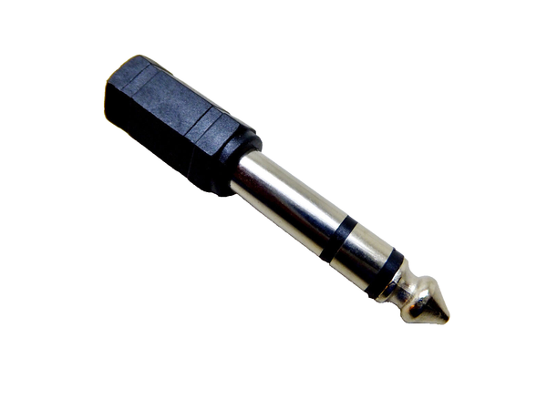 Aux-Adapter, 6,35 Mm Stereo Stecker Auf 3,5 Mm Stereo Buchse, Klinkensteckeradap-image