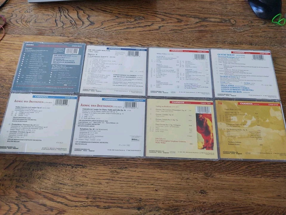 Lote de 11 CD Walton Beethoven Holst Chandos en muy buena condición Foto 2 de 4