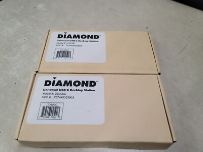 LOT OF 3 Diamond Multimedia USB-C Triple Display  Docking Station UD300C