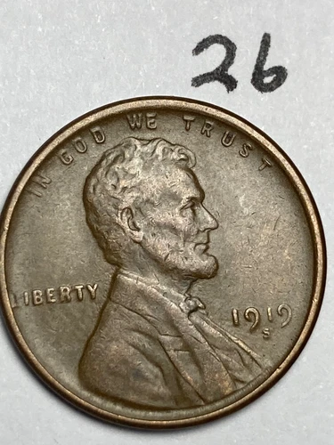 1919-S LINCOLN WHEAT CENT, "EXTREMELY FINE+" condition #26