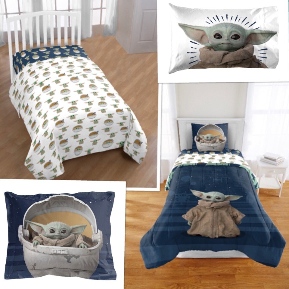 Baby Yoda Comforter Sheet Set Piece Twin Kids Teens Mandalorian Star  Wars