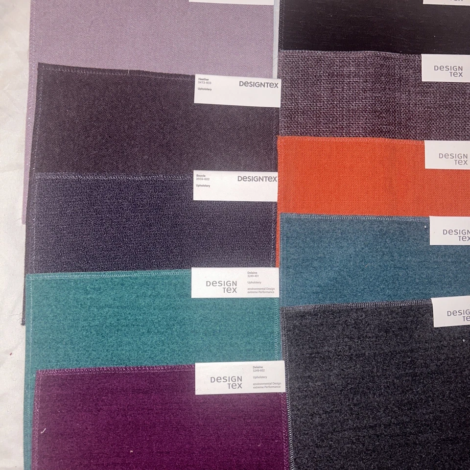 DESIGN TEX Designer Interior Upholstery Samples 15 Swatches Performance Velvet - Image 2 of 4