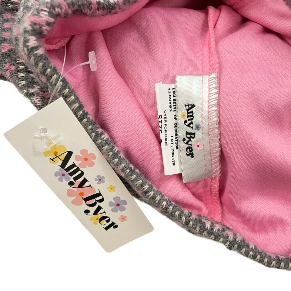 Falda corta vintage para niñas nuevo stock antiguo imitación piel flor falda pantalones cortos gris rosa talla 6 Foto 4 de 4