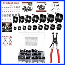 131 Pcs 16 Sizes Constant Radiator Hose Clamps 6-25mm Spring Band Hose Clamp... 131 Pcs 16 Sizes Constant Radiator Hose Clamps 6-25mm Spring Band Hose Clamp...