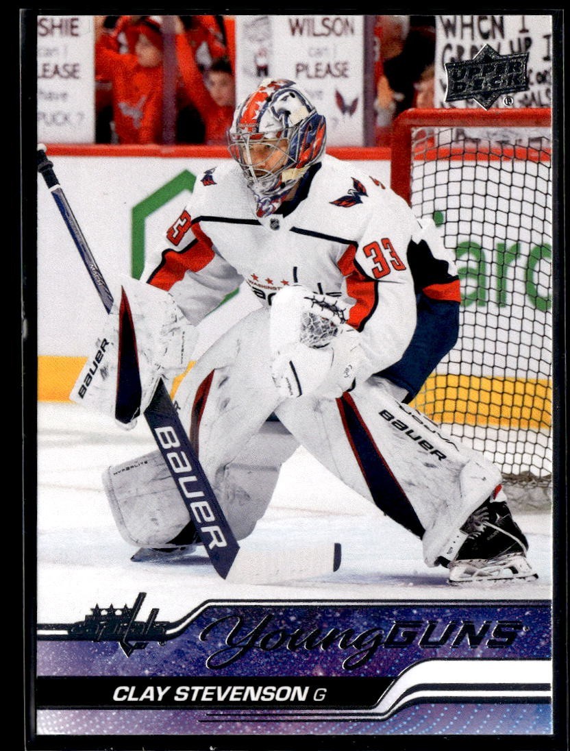 2023-24 Upper Deck Series 2 Young Guns #457 Clay Stevenson Rookie RC