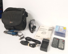 Sony Handycam DCR-DVD305 Camcorder Bundle - Tested, CONDITION, READ