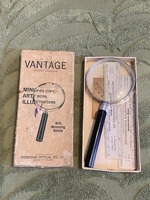 Vantage Imported Magnifier Magnifying Glass Donegan Optical USA