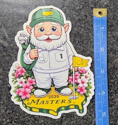 2026 The Masters Golf Gnome Azaleas Decal Vinyl Sticker Water