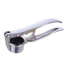 1pc Stainless Steel Multifunction Garlic Press Crusher Kitchen Gadget (Silver)