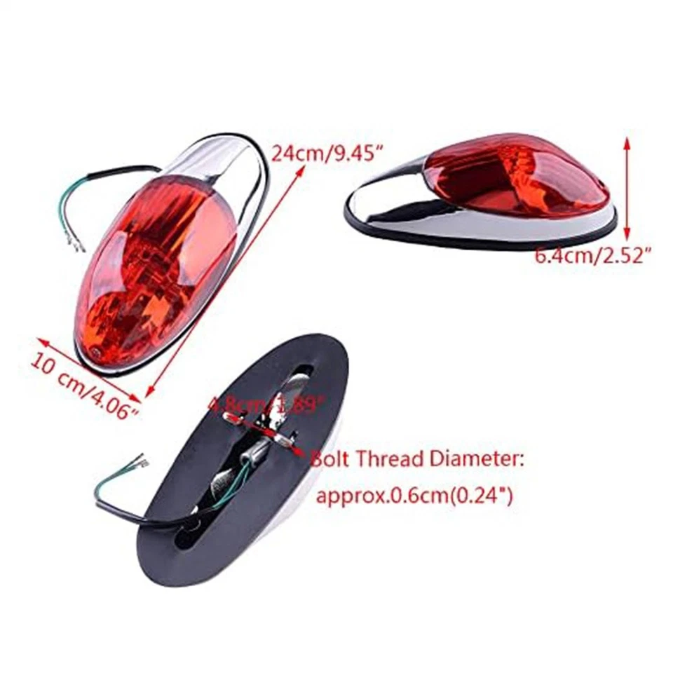 Motorcycle Rear Brake Tail Light For Honda Shadow Aero 1100 Sabre Spirit ACE 750 - Image 3 of 4