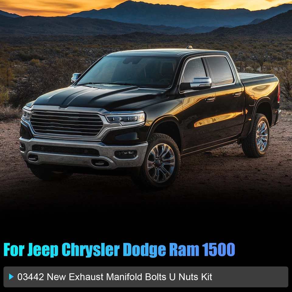 Kit de accesorios de brida de escape de 4 piezas apto para Dodge Durango 2004-2024 Jeep Wrangler Foto 4 de 4