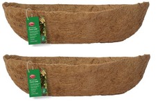 2 61cm Wall Trough Coco Liners Moulded Plant Basket Coco Liner For 24 Inch Pot