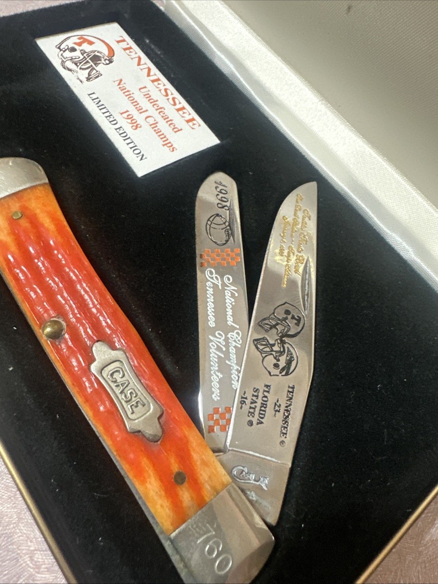 Case 1998 TN Vols Championship Knife Mint Condition In Original