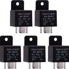 JD 2912 1Z 24VDC 40A 28VDC 5 Pin 24V 40 Amp SPDT Relay Switch Contactor Pack
