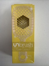 FHI Heat UNbrush Detangler Hair Brush - Glitter Amber Yellow - NEW
