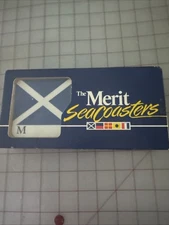 Vintage 1986 The Merit Sea Coasters  Philip Morris Inc. Wood Bottom NOS
