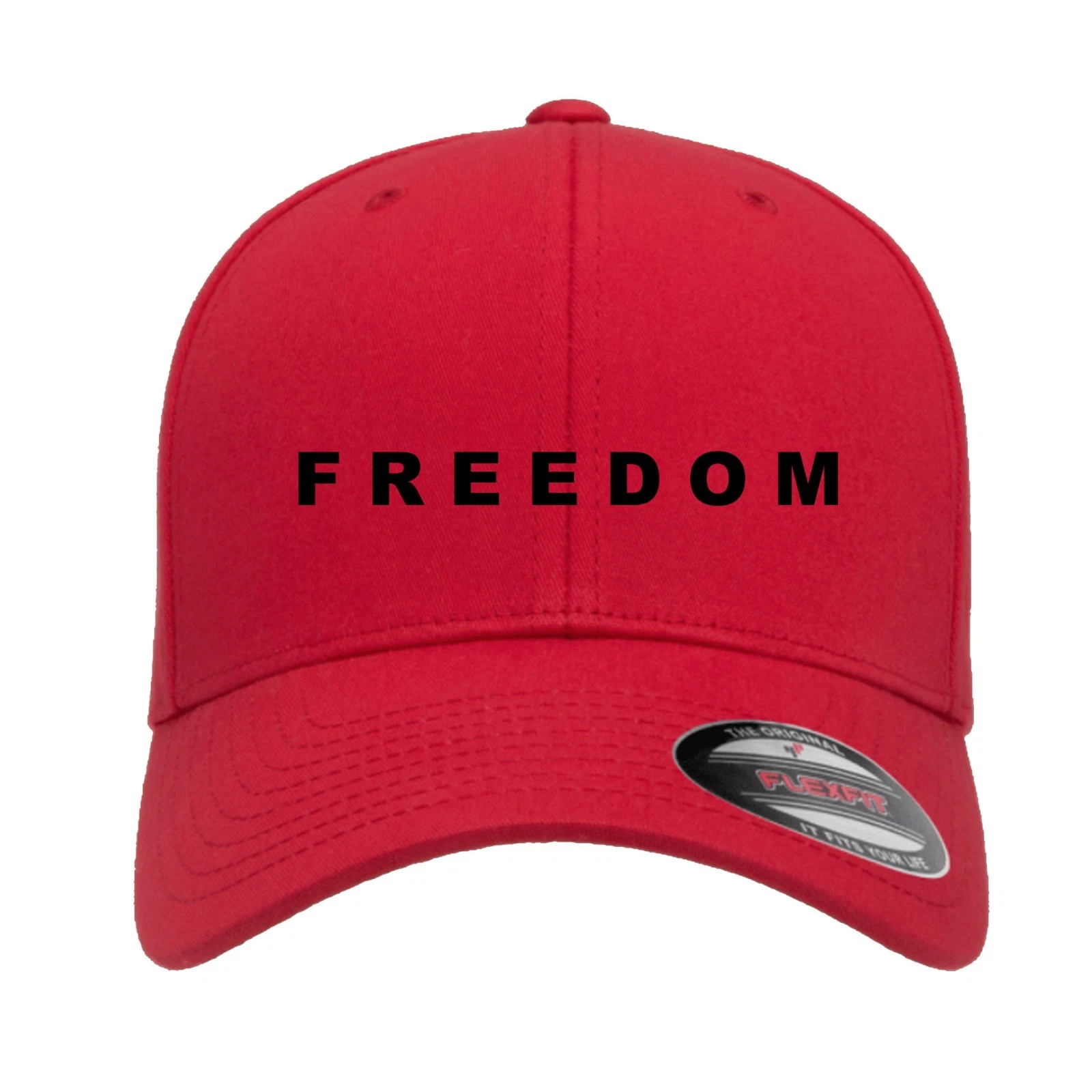 FREEDOM Charlie Kirk Flex-Fit Hat USA Patriotic Baseball Cap