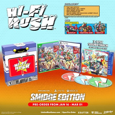 HI-FI RUSH - Smidge Deluxe Edition - Limited Run PS5 & Xbox  