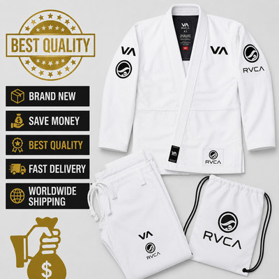 Best Selling Shoyoroll RVCA BJJ Gi White Jiu Jitsu Suit Batch# 60 With Bag
